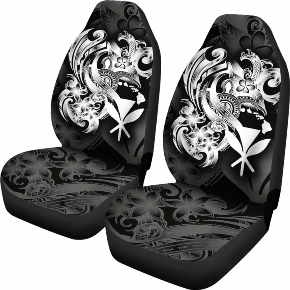 Hawaii Car Seat Covers - White Kanaka Maoli Turtle - New