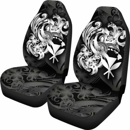 Hawaii Car Seat Covers - White Kanaka Maoli Turtle - New