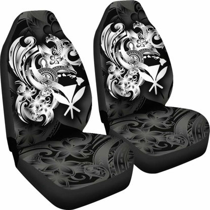 Hawaii Car Seat Covers - White Kanaka Maoli Turtle - New