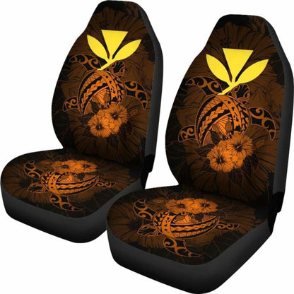 Hawaii Hibiscus Car Seat Cover - Harold Turtle - Orange - New