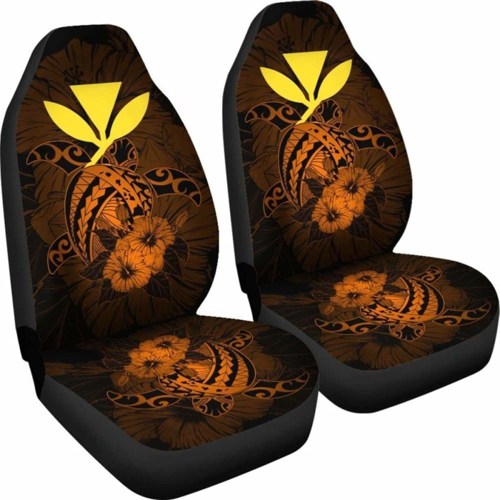 Hawaii Hibiscus Car Seat Cover - Harold Turtle - Orange - New