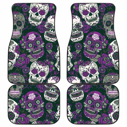Gretta Skully Car Mats - Sugar Skull - Purple