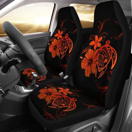 Hawaii Turtle Hibiscus Poly Orange Car Seat Covers - New - Awesome