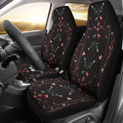 Swedish Dala Horse Car Seat Covers