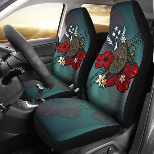Kosrae Car Seat Covers Blue Turtle Tribal Amazing